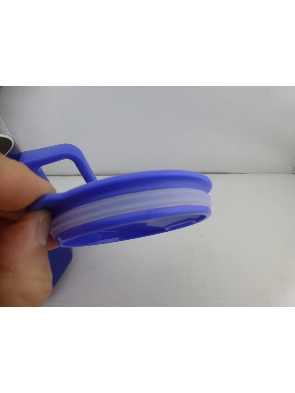 Starbucks Blue Travel Mug Tumbler with Handle and Lid 12 oz Insulated Cup D3